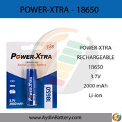 تصویر باتری لیتیومی قابل شارژ POWER XTRA 18650-2000 MAH 