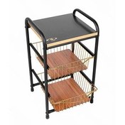 تصویر سبد سیب زمینی و پیاز کاوه مدل کشویی ۲ طبقه 