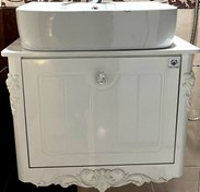 تصویر روشویی کابینتی یونیک با آینه کنسول 