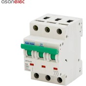 تصویر کلید مینیاتوری پارس فانال ۶ آمپر سه فاز مدل PFN-63 