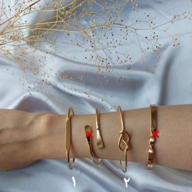 تصویر بنگل طلایی زنانه - طرح 