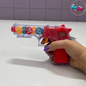 تصویر تفنگ اسباب‌بازی چرخ‌دنده‌ای برند FEFA با نور و صدا - آبی FEFA Gear Light & Sound Toy Gun