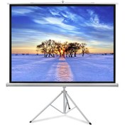 تصویر پرده نمایش یا پرده پروژکتور - پایه دار - 150 × 150 سانتیمتر | معادل 65 اینچ واید - اسکوپ scope 