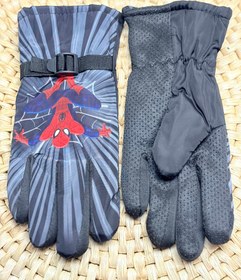 تصویر دستکش پسرانه ضدآب - طوسی 