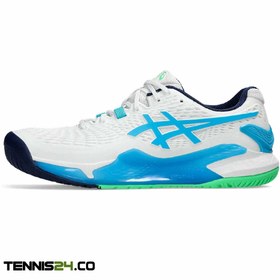 تصویر کفش تنیس مردانه اسیکس Asics Gel-Resolution 9 – سفید 