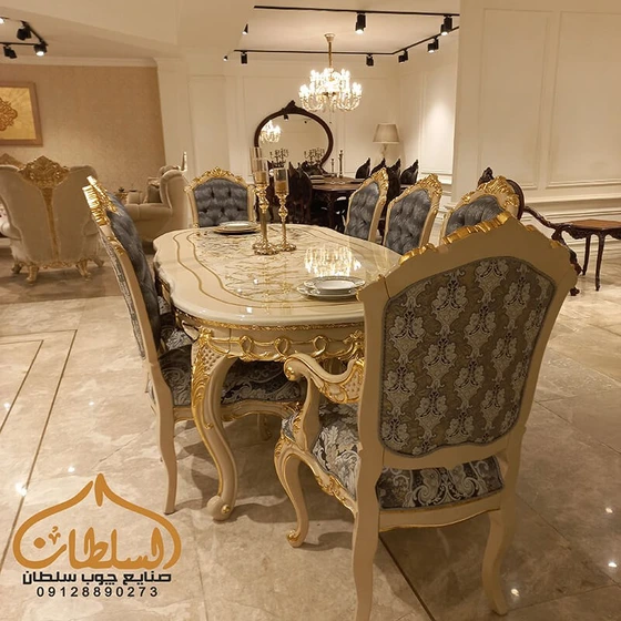 خرید و قیمت میز ناهار خوری سلطنتی ( استیل ) مدل ورونا | ترب