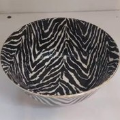 تصویر کاسه آبگوشت خوری دنی هوم زبرا لب طلائی سرامیک وارداتی اصل اورجینال بارکد 693270 