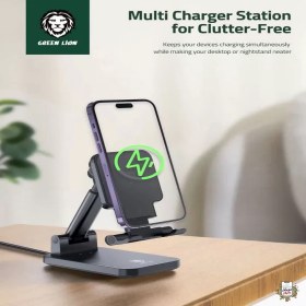 تصویر شارژر وایرلس و مغناطیسی گرین لاین 4 In 1 Magnetic Charger