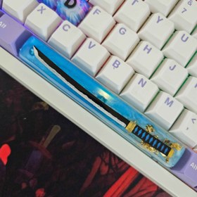 تصویر دکمه کیبورد مکانیکال اسپیس شمشیر کاتانا \ کیکپ کاستوم کیبورد مکانیکال keycap, دکمه کیبورد اسپیس شمشیر کاتانا