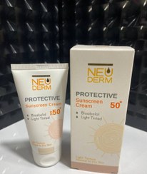 تصویر کرم ضد آفتاب رنگی بژ روشن هایلی پروتکتیو نئودرم Neuderm highly protective sunscreen cream