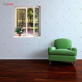 تصویر استیکر سه بعدی ژیوار طرح پنجره و باغ ا Zhivar Window And Garden 3D Wall Sticker Zhivar Window And Garden 3D Wall Sticker