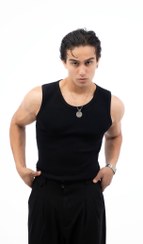 تصویر تاپ ورزشی مشکی پاور کش مدل ۵۷۷ 