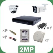 تصویر پکیج AHD دو دوربین 2مگاپیکسل 