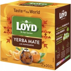 تصویر چای یربا میت با طعم دهنده نارنگی لوید 34 گرم Loyd ا Loyd yerba mate with mandarine flavouring herbal tea 34 g Loyd yerba mate with mandarine flavouring herbal tea 34 g