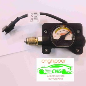 تصویر گیج سی ان جی ۱۲ ولت فن آورانی استار صنعت 12V CNG gauge, Star Sanat technology