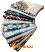 تصویر زیر سفره مخمل طرح فرش سایز ۳ متر 