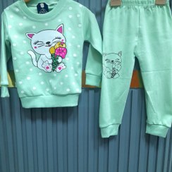 تصویر ست بلیز شلوار دخترانه طرح بستنی 