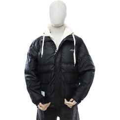 تصویر کاپشن کلاهدار دو رنگ مردانه 