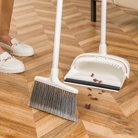 تصویر ست جارو و خاک انداز دسته بلند لیمون مدل 1778 