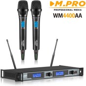 تصویر میکروفون بیسیم ام پرو مدل WM4400AA دوکانال 