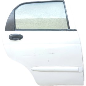 تصویر درب ام وی ام 110 عقب راست سفید استوک MVM 110 rear right white stock door