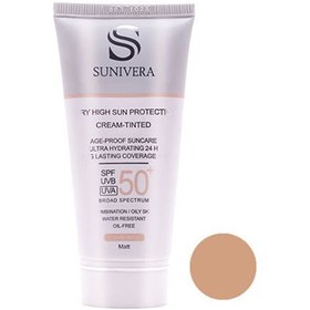 تصویر کرم ضد آفتاب +SPF 50 فاقد چربی بژ تیره سانیورا 