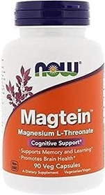 تصویر NOW Magtein Magnesium L Treonate - 90 Caps - پشتیبانی شناختی - ارسال 20 روز کاری NOW Magtein Magnesium L Treonate - 90 Caps - Cognitive Support