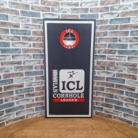 تصویر برد کورن هول مدل مشکی Cornhole board, black model