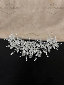 تصویر ریسه موی عروس کد R24 Bridal headband code R24