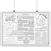 تصویر روزنامه دیواری کودکانه نیمه شعبان طرح داستان زندگی حضرت مهدی 50*70 