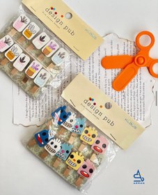 تصویر گیره کاغذ چوبی 