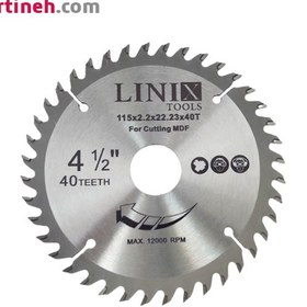 تصویر تیغ الماسه برش ام دی اف 40 دندانه مناسب مینی فرز TCT saw blade