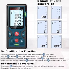 تصویر متر لیزری hanmatek lm50 