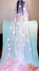 تصویر تور عروس شکوفه ای - ۱۴۰ سانت toraroos sholofeie