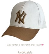 تصویر کلاه نقابدار NY اسپرت - کرم-سفید 