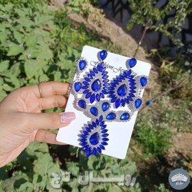 تصویر گردنبند و گوشواره ماوی 