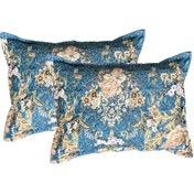 تصویر رو بالشی پنبه دوزی مدل گل ریز 