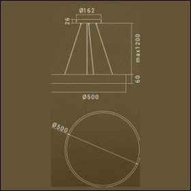 تصویر چراغ آویز مدرن شعاع مدل SH-7025S 