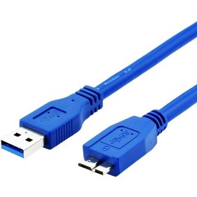 تصویر کابل هارد اکسترنال K-NET USB 3.0 مدل K-OC900 طول 0.6 متر - رنگ آبی 