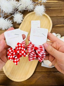 تصویر کش مو پاپیون قرمز - ۵ کش مو پاپیون دو عددی