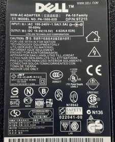 تصویر شارژر لپ تاپ دل ۱۹.۵ ولت ۴.۶۲ آمپر 