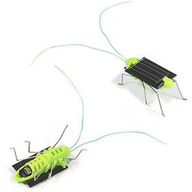 تصویر اسباب‌بازی ربات موریانه خورشیدی برند beauenty Solar Powered Grasshopper Robot Toy