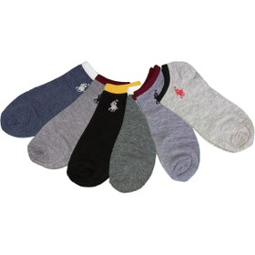 تصویر جوراب مردانه و زنانه ی مچی ساق کوتاه مدل نانو ضد حساسیت بسته 6 عددی Men's and women's ankle socks, short legs, nano model, hypoallergenic (6 Pack)