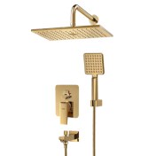 تصویر ملزومات شیر توکار دوش تیپ 4 دامون فلت طلایی کسری 