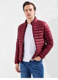 تصویر کاپشن قرمز مردانه ژاکت پفکی اورجینال LC Waikiki 