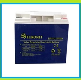 تصویر بـاتـری یــو پـی اس یُـورونــت (EURONET UPS Battery) اصلی. 18 آمپر - 12 ولت از تولیـد به مصــرف، با کمتـرین زمان خواب در انبــار