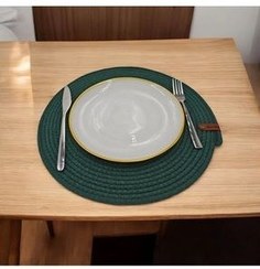 تصویر رانر و زیر بشقابی دونده خدمات آمریکایی 6 PRESENTATION SUPLA GREEN SUP Wood Design 