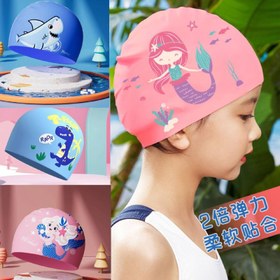 تصویر کلاه شنای بچگانه سیلیکونی 