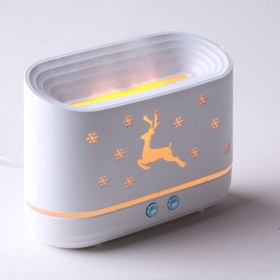 تصویر بخور سرد طرح شعله و گوزن aromatherapy humidifier