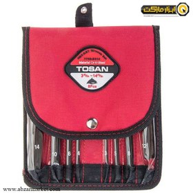 تصویر مجموعه 8 عددی آچار آلن توسن مدل T726-B314 Tosan T726-B314 8Pcs Hex Wrench Set